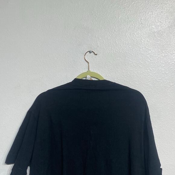 Walt Disney Black Sequins Mickey Mouse Vintage Short Sleeve Tee Sz L - Picture 9 of 14